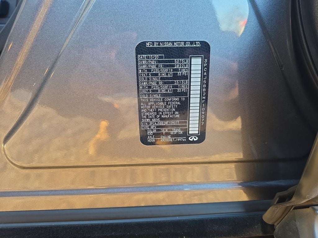 2021 INFINITI QX50 LUXE