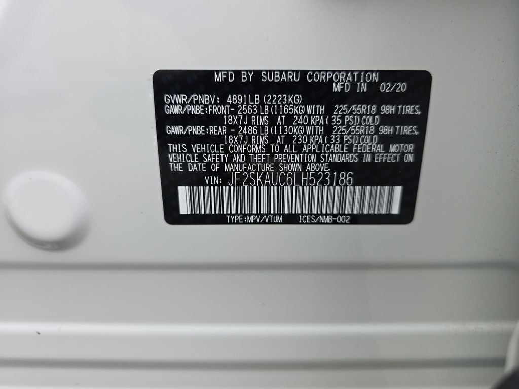 2020 Subaru Forester Limited