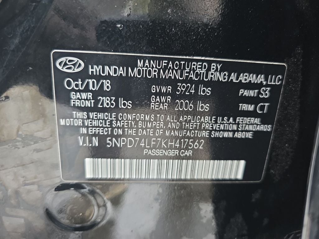 2019 Hyundai Elantra SE