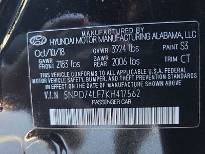 2019 Hyundai Elantra SE